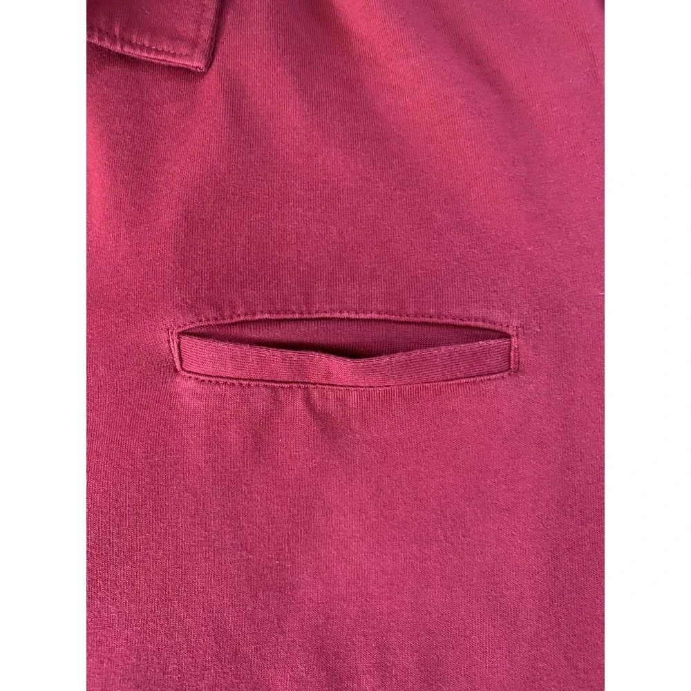 Banana Republic Mens Shirt Fitted Pima‎ Polo Mens XL Maroon/Red